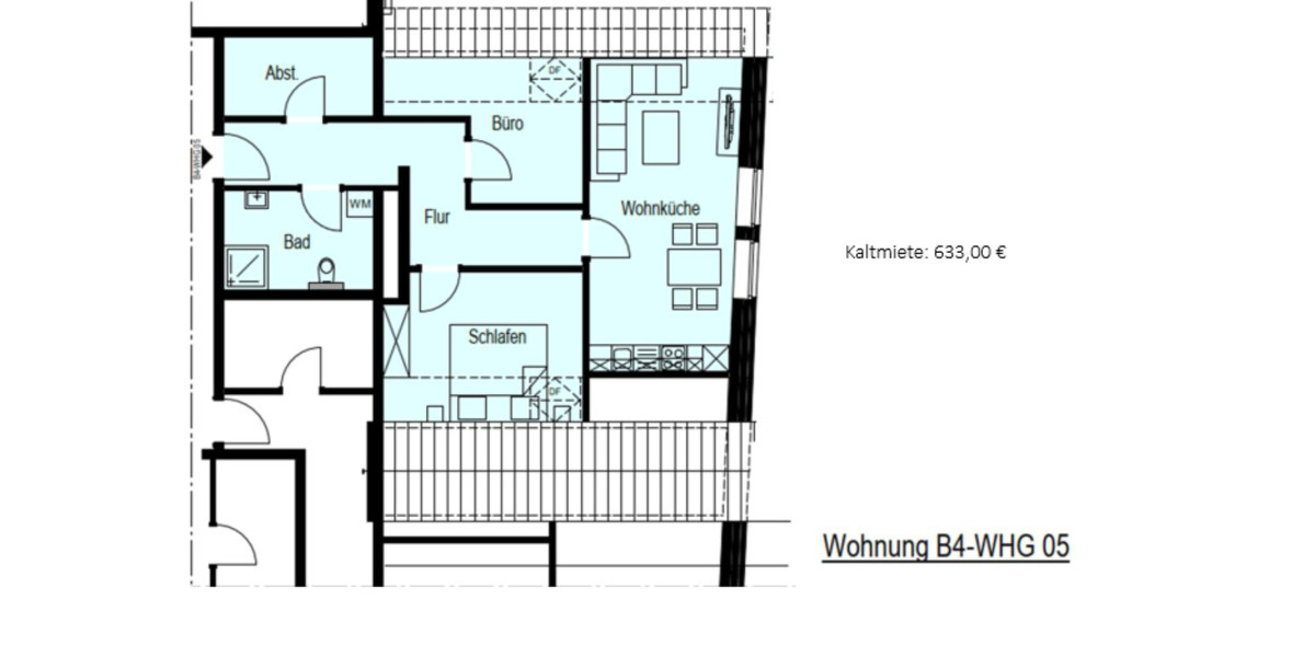 Etagenwohnung Aurich - 2 Zimmer, 53 m&sup2;, 549&euro; | Angebot:18821424