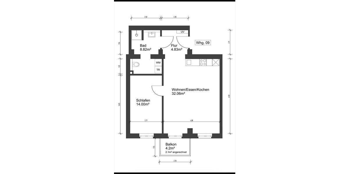 Hochparterre Emden - 2 Zimmer, 62 m&sup2;, 605&euro; | Angebot:26691614