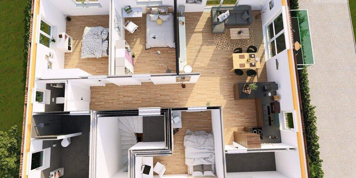 Etagenwohnung Aurich Extum - 4 Zimmer, 104 m&sup2;, 374.400&euro; | Angebot:25727209