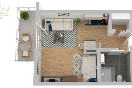 Wohnung Westoverledingen - 1.5 Zimmer, 34 m&sup2;, 545&euro; | Angebot:25865316