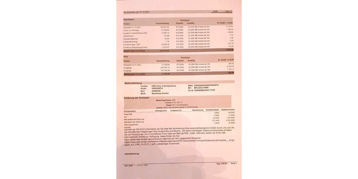 Etagenwohnung Emden Stadtzentrum - 5 Zimmer, 101 m&sup2;, 154.000&euro; | Angebot:25815950